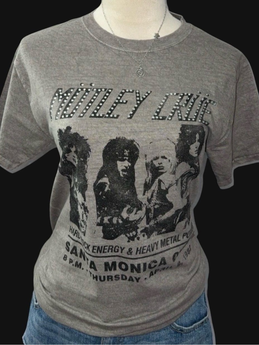 Mötley Crüe Grey Graphic Short Sleeve Tee